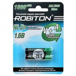 Аккумулятор Ni-Zn Robiton AAA 550мАч 1,6В 1000мВтч 2шт