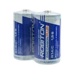 Батарейки солевые ROBITON ZINC-CARBON 13419, R14, C, 1.5В, упаковка 24шт 