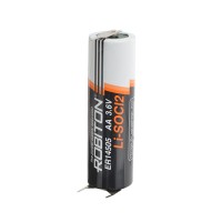 Специальная литиевая батарейка Li-SOCl2 Robiton ER14505 P1M2 AA с плоскими выводами 2400 мАч 3,6В 1шт
