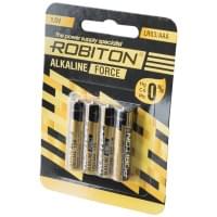 Батарейки алкалиновые (щелочные) ROBITON FORCE ALKALINE 18008, LR03, ААА, 1.5В, 1000 мАч, упаковка 4шт 