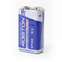Батарейки солевые ROBITON ZINC-CARBON 13124, 6F22, Крона, 9В, упаковка 10шт 