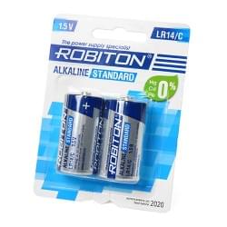 Батарейки алкалиновые (щелочные) ROBITON ALKALINE STANDARD 12287, LR14, C, 1.5В, упаковка 2шт