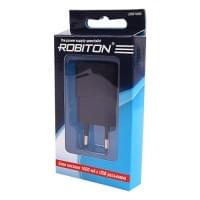 Блок питания USB ROBITON USB1000, 8116, 1000 мА, 1 USB выход, черный  