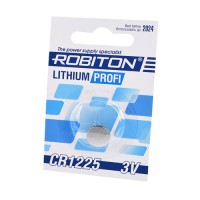Батарейка плоская литиевая 3V CR1225 Robiton R-CR1225-BL1 14627 упаковка 1шт 