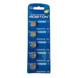 Батарейки алкалиновые Robiton AG10 LR1130 389 1.5В дисковые 11.6х3.0мм 5шт