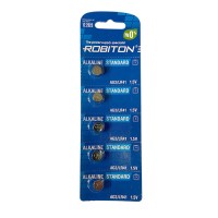 Батарейки алкалиновые Robiton AG3 LR41 392 1.5В дисковые 7.9х3.6мм 5шт