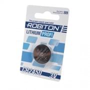 Батарейка плоская литиевая 3V CR2450 Robiton R-CR2450-BL1 13055 упаковка 1шт 