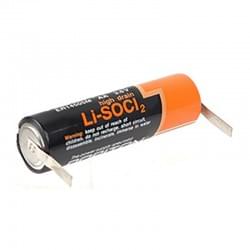Специальная литиевая высокотоковая батарейка Li-SOCl2 Robiton ER14505M-FT AA 2000 мАч 3.6 В с лепестковыми выводами
