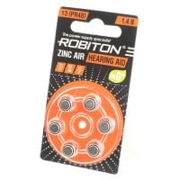 Батарейки для слуховых аппаратов Robiton 13 PR48 6шт Япония