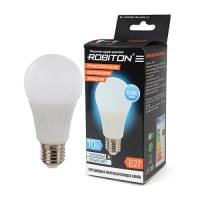Лампа светодиодная Robiton E27, 10Вт, 4200К, груша