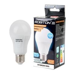 Лампа светодиодная Robiton E27, 12Вт, 4200К, груша