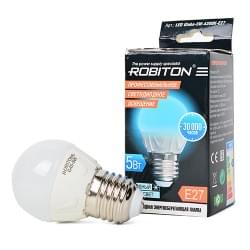 Лампа светодиодная Robiton E27, 5Вт, 4200К, шар