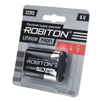 Литиевая батарейка Li-MNO2 Robiton 2CR5 6В