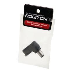 Штекер разъем ROBITON NB-LUAE 6.5х3.0х10 мм угловой для блока питания ноутбуков и нетбуков Toshiba