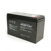 Аккумулятор AGM ROBITON VRLA12-7 10209, 12В, 7Ач, свинцовый, кислотный, герметичный, необслуживаемый 