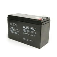Свинцово-кислотный герметичный необслуживаемый аккумулятор 12В 7 Ач Robiton VRLA12-7