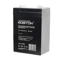 Свинцово-кислотный герметичный необслуживаемый аккумулятор 6В 3.5 Ач Robiton VRLA6-4.5-S 