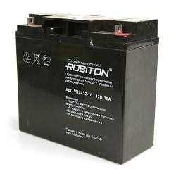 Аккумулятор AGM ROBITON VRLA12-18 7636, 12В, 18Ач, свинцовый, кислотный, герметичный, необслуживаемый 