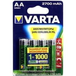 Аккумуляторы Varta AA 2700мАч 4шт