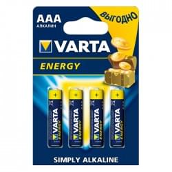 Батарейки Varta 4103 Longlife AAA 1,5В щелочные 4шт