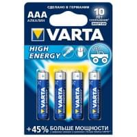 Батарейки Varta 4903 Longlife Power AAA 1,5В щелочные 4шт