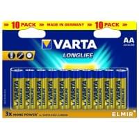 Батарейки Varta 4103 Longlife AAA 1,5В щелочные 10шт