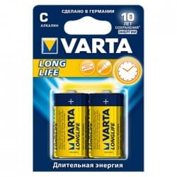 Батарейки Varta 4114 Longlife C 1,5В щелочные 2шт