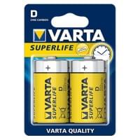 Батарейки Varta 2020 Superlife D 1,5В солевые 2шт