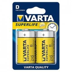 Батарейки Varta 2020 Superlife D 1,5В солевые 2шт
