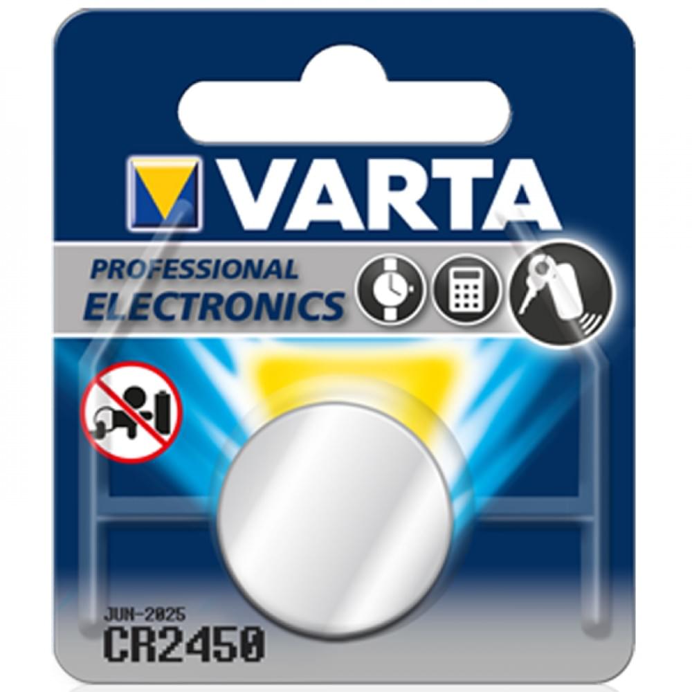 Дисковые батарейки литиевые Varta CR2450 6450 BL1