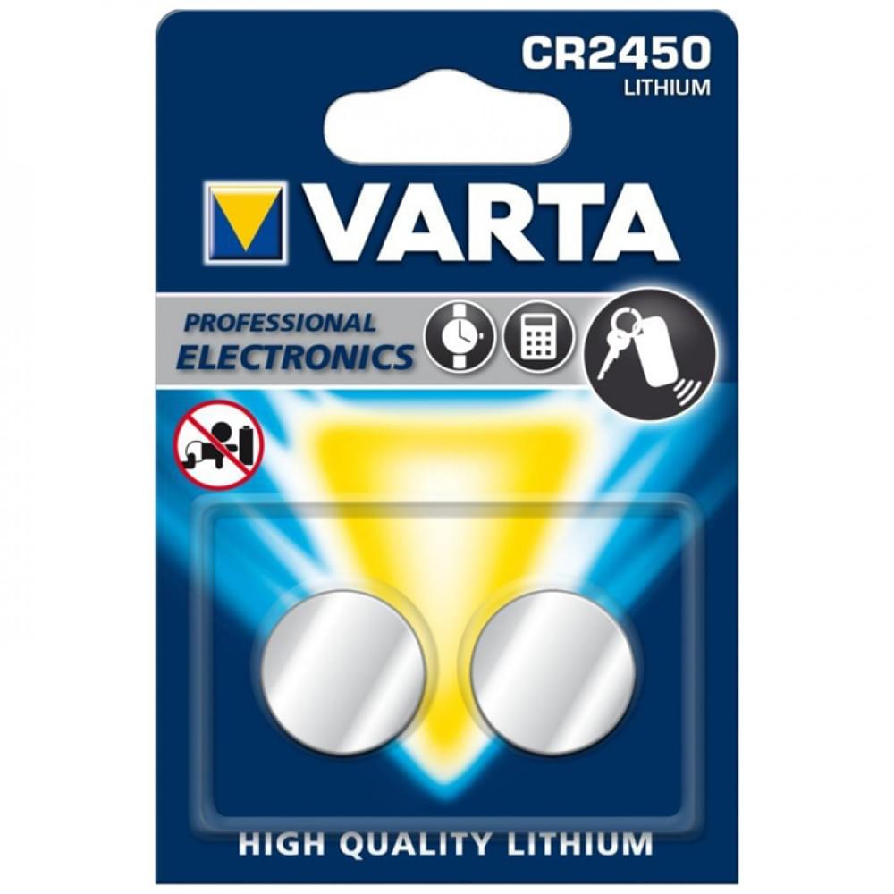 Дисковые батарейки литиевые Varta CR2450 6450 BL2