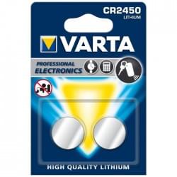 Батарейки Varta 6450 CR2450 3В дисковые литиевые 2шт