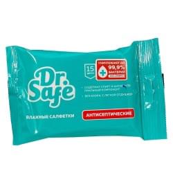 Влажные антисептические салфетки Dr.Safe Ментол в упаковке 15 шт