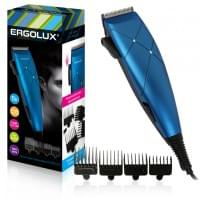 Машинка для стрижки волос 14396 ERGOLUX ELX-HC05-C45 Черный с синим 220В 15Вт