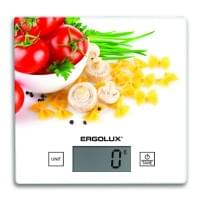 Весы кухонные 14360 ERGOLUX ELX-SK01-С36 до 5кг 150х150 мм Паста Томаты и Грибы