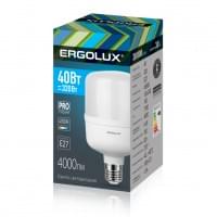 Светодиодная лампа Е27 40Вт 220В ERGOLUX PRO 14327 LED-HW-40W-E27-4K, 4500K, 4000Лм, нейтральный белый, T100