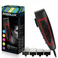 Машинка для стрижки волос 14395 ERGOLUX ELX-HC04-C43 Черный с красным 220В 15Вт