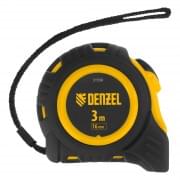 Рулетка DENZEL Auto-Lock 31550, 3м х 16мм, двухкомпонентный корпус, автостоп