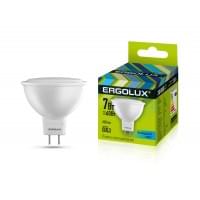 Светодиодная лампа GU-5.3 7Вт 220В ERGOLUX 12159 LED-JCDR-7W-GU5.3-4K, 4500K, 670Лм, нейтральный белый