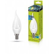 Светодиодная лампа Е14 11Вт ERGOLUX 14235 LED-CA35-11W-E14-4K, 4500K, 1045Лм, нейтральный белый, свеча на ветру