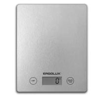 Кухонные электронные весы ERGOLUX ELX-SK02-С03 платформа 5 кг СЕРЫЕ арт13600