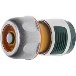Коннектор с аквастопом для шланга ¾“ RACO PROFI PLUS 4247-55100B усиленный металлом ABS пластик  
