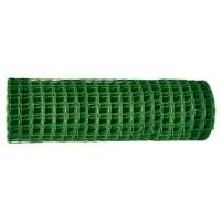 Решетка заборная в рулоне, 2х25 м, ячейка 25х30 мм, пластиковая, зеленая Россия 64545