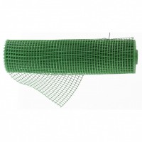 Решетка заборная в рулоне, облегченная, 1,5х25 м, ячейка 70х70 мм, пластиковая, зеленая Россия 64523