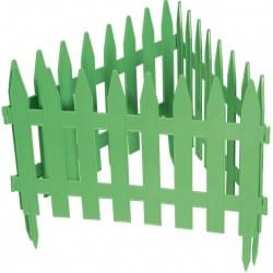 Забор декоративный "Рейка", 28х300 см, зеленый, Россия Palisad 65005