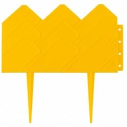 Бордюр "Кантри", 14х310 см, желтый, Россия Palisad 65055