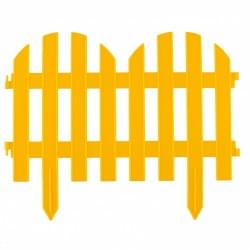 Забор декоративный "Романтика", 28х300 см, желтый, Россия Palisad 65023