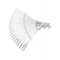 Грабли веерные стальные Palisad 61702 регулируемая тулейка без черенка 22 плоских зубьев 380 мм