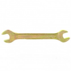 Ключ рожковый, 10 х 11 мм, желтый цинк Сибртех