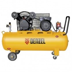 Компрессор DRV2200/100, масляный ременный, 10 бар, производительность 440 л/м, мощность 2,2 кВт Denzel